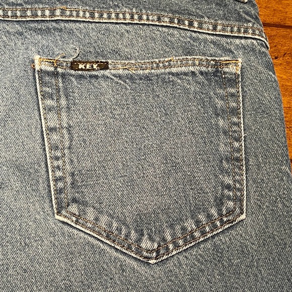 KEY Brand Blue Jeans Men's 46x32 Relaxed Fit Work Wear S982-210 - Picture 4 of 9